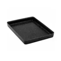 Plat melamine noir marbre 345x260x40mm