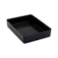 Plat melamine noir marbre 345x260x70mm
