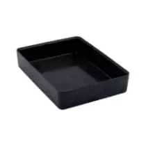 Plat melamine noir marbre 345x260x70mm