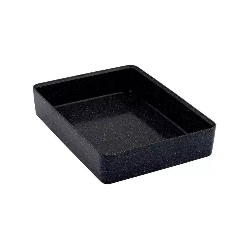 Plat melamine noir marbre 345x260x70mm