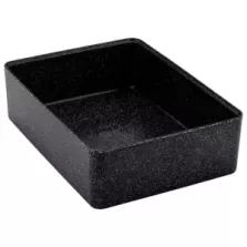 Plat melamine noir marbre 345x260x100mm