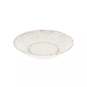 Plat rond melamine blanc rustique d350x70mm