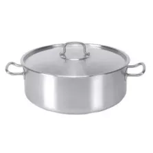Marmite basse avec couvercle 4,3L d24xh9,5cm Pujadas