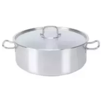 Marmite basse avec couvercle 13,5L d35xh14,5cm Pujadas