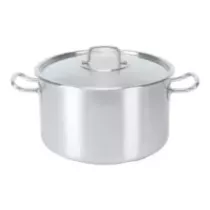 Marmite mi-haute avec couvercle 31L d40xh25,5cm Pujadas