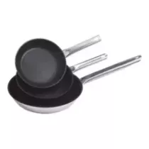Poele lyonnaise d18cm inox teflon Pujadas Excalibur