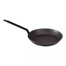 Poele lyonnaise d32cm tole d'acier extra-forte