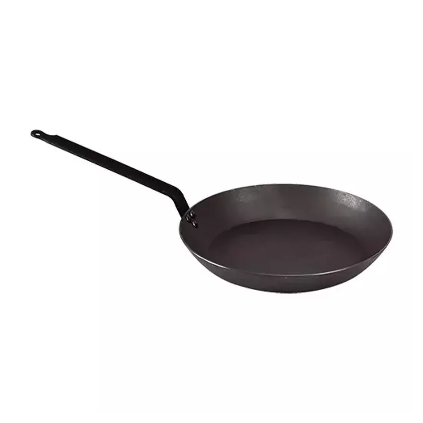 Poele lyonnaise d32cm tole d'acier extra-forte