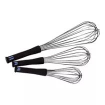 Fouet chef 50cm inox poignee anti-derapante