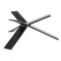 Support pour plats noir 160x160x80mm