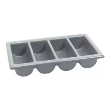 PVC bac de couverts GN1/1 gris