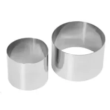 Forme a garnir ronde inox 70xh45mm