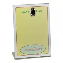 Porte menu plexi transparent A4 32x20cm