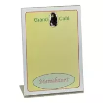Porte menu plexi transparent A4 32x20cm