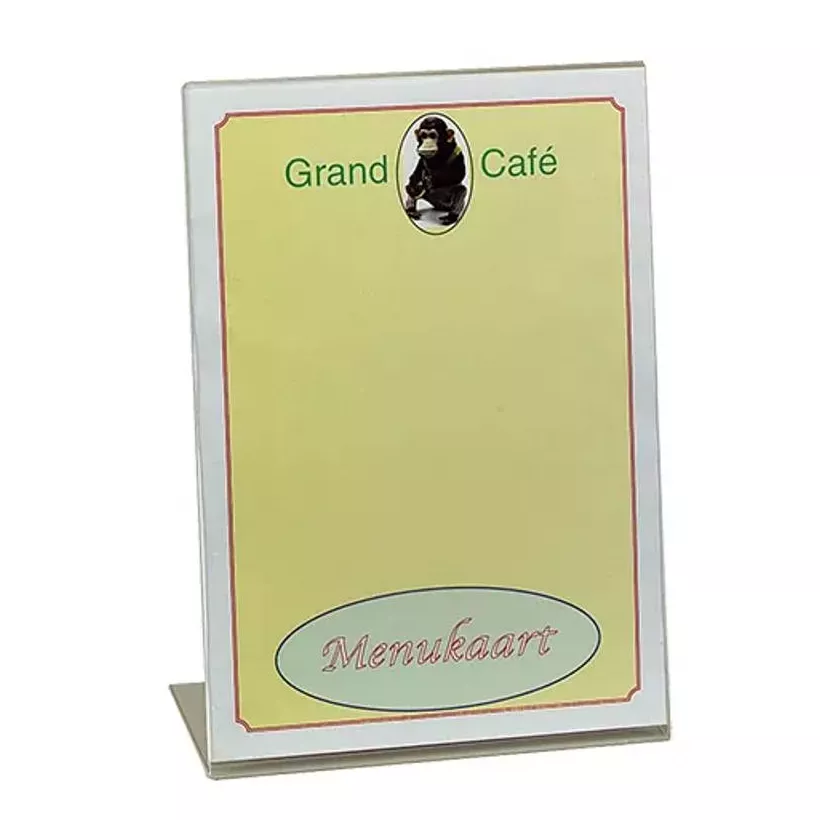 Porte menu plexi transparent A4 32x20cm