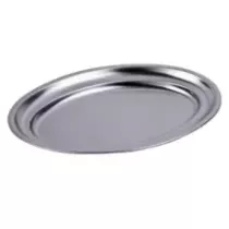Plat ovale 50x31cm inox Inoxibar