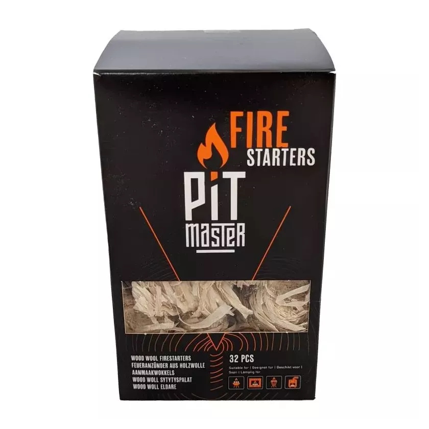 Allume-feu laine de bois 32 pieces Pitmaster