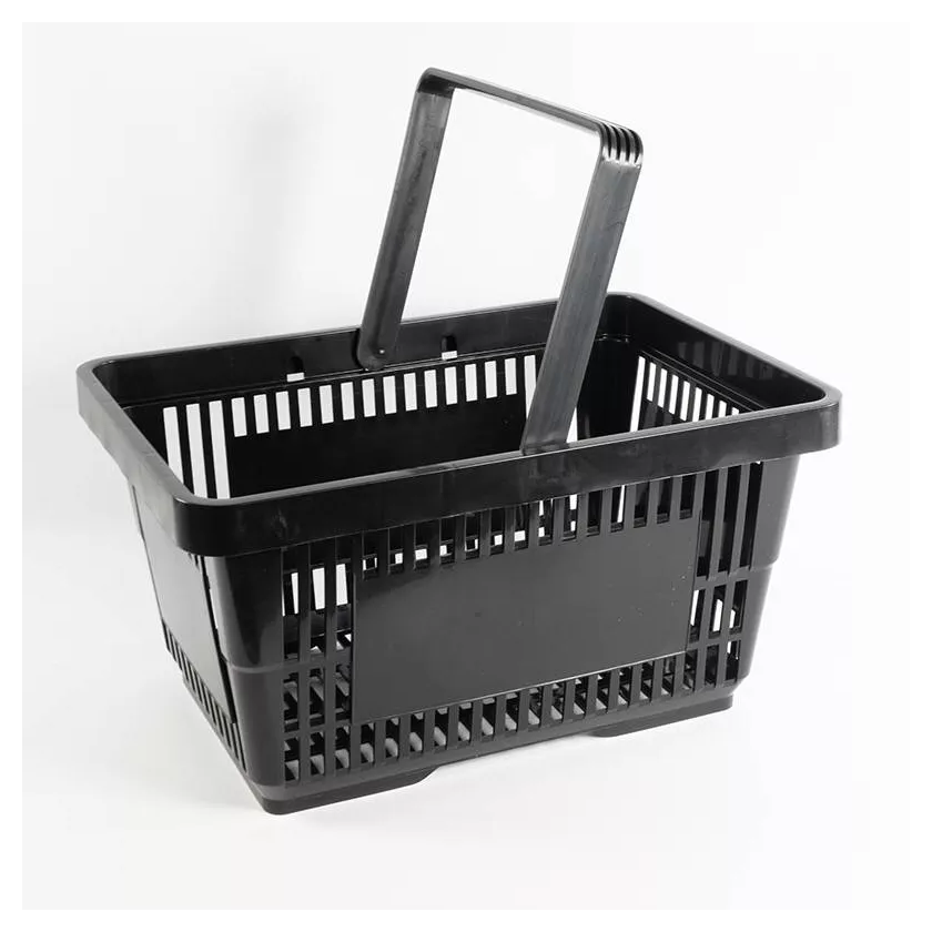 Panier d'achat 22L noir 1 poignee