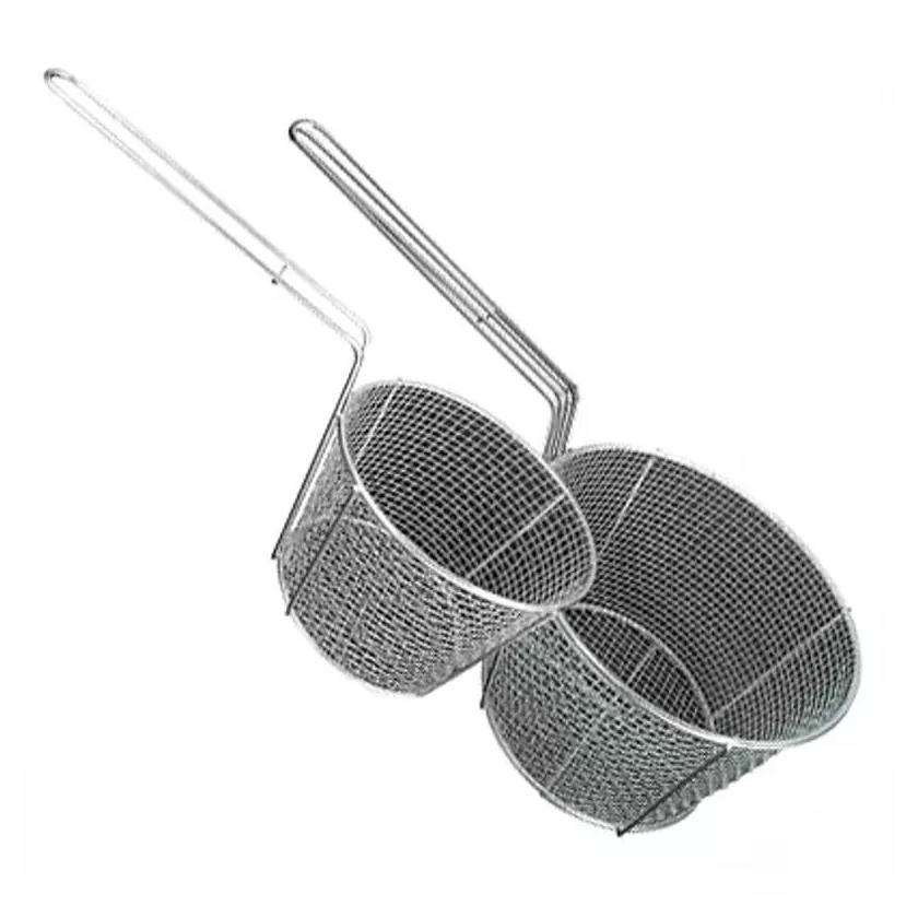 Panier a friture d34cm fil inox h20cm