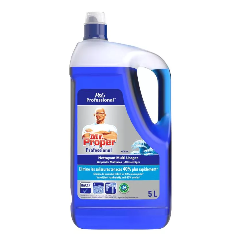 Mr Proper detergent fraicheur oceane P&G 3x5L