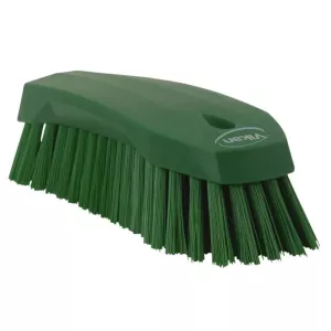 Brosse à main dure verte