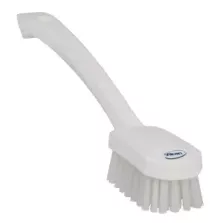 Brosse à main avec manche medium blanche