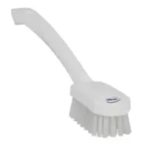 Brosse à main avec manche medium blanche