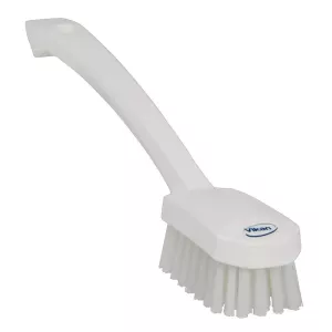 Brosse à main avec manche medium blanche