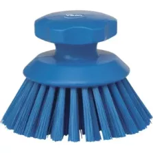 Brosse à main ronde 125mm dure bleue