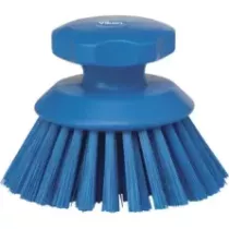Brosse à main ronde 125mm dure bleue