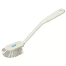 Brosse vaisselle avec manche médium blanche