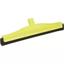 Raclette 400mm jaune caoutchouc noir fixe