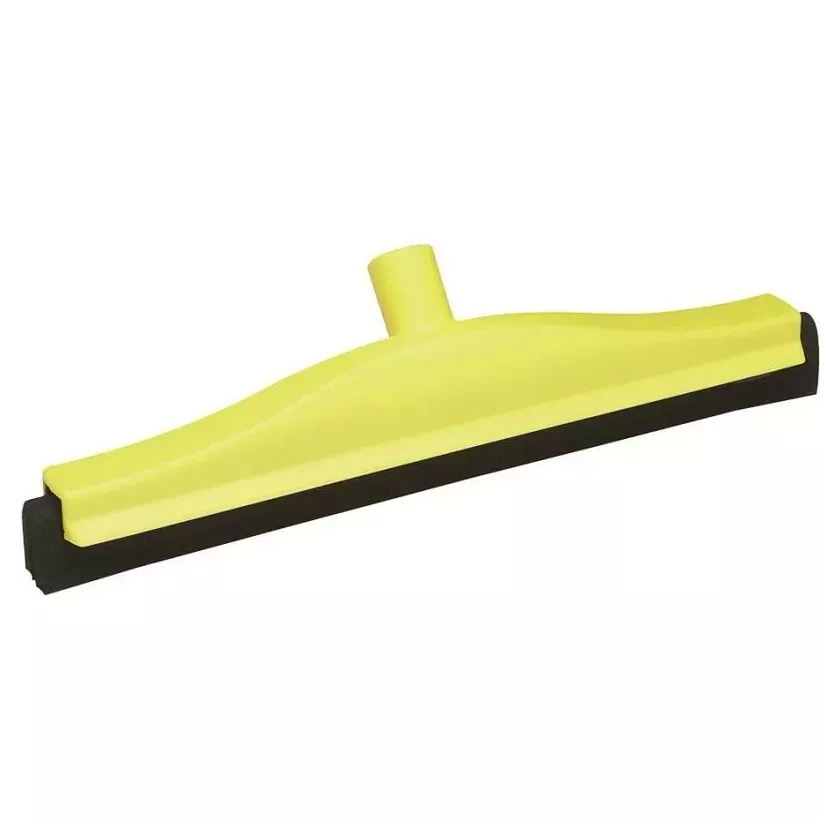 Raclette 400mm jaune caoutchouc noir fixe