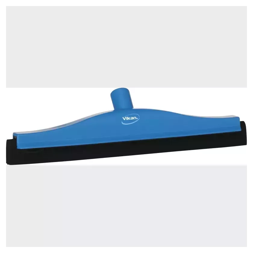 Raclette 400mm bleu caoutchouc noir fixe