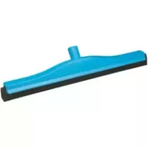 Raclette 500mm bleu caoutchouc noir fixe