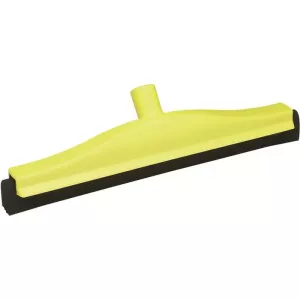 Raclette 500mm jaune caoutchouc noir fixe