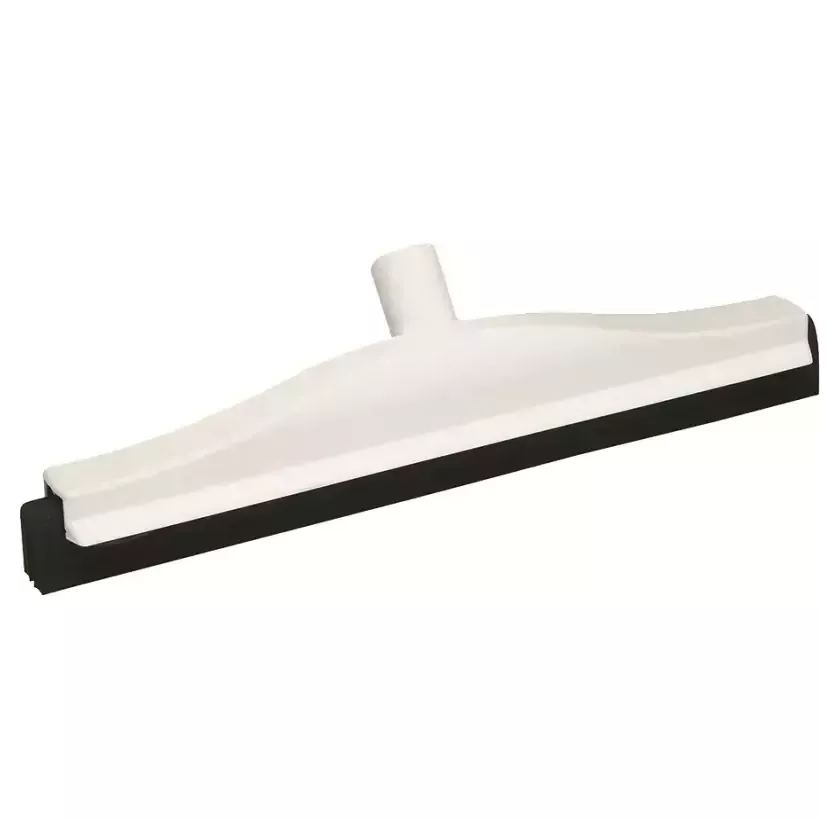 Raclette 600mm blanc caoutchouc noir fixe