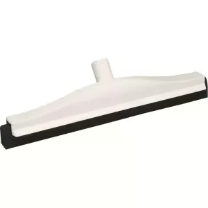 Raclette 600mm blanc caoutchouc noir fixe