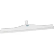 Raclette 600mm blanc caoutchouc blanc pivot double lame