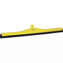 Raclette 700mm jaune caoutchouc noir fixe