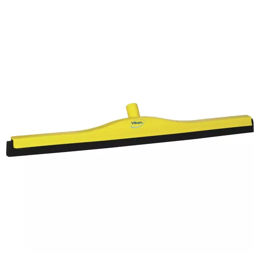 Raclette 700mm jaune caoutchouc noir fixe