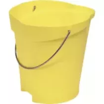 Seau 12L gradué anse inox jaune