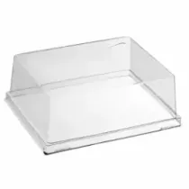 Couvercle PET pulp rectangle 104x64x40mm