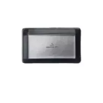 Assiette pulpe rectangulaire noire 100 × 60 × 16 mm finition PLA (par 400)