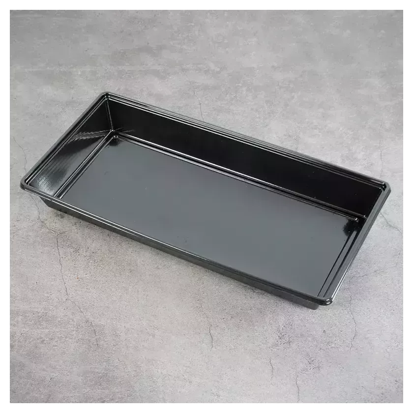 Ravier rPET noir 269 × 132 × 34 mm (par 260)