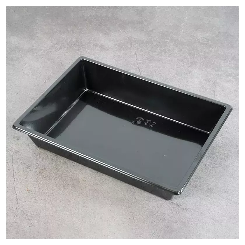 Ravier rPET noir 173 × 124 × 33 mm (par 600)