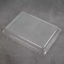Couvercle rPET pour ravier 173 × 124 × 33 mm dôme (par 600)