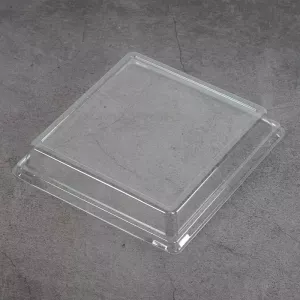 Couvercle rPET pour ravier 130 × 124 × 33 mm dôme (par 600)