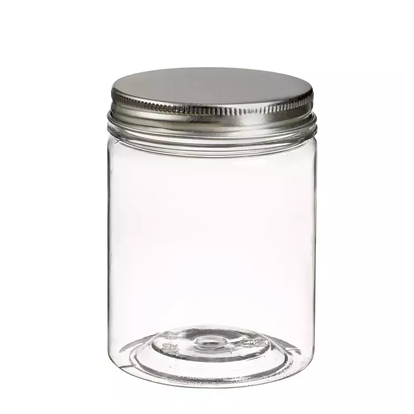 Pot PET avec couvercle alu à visser 210ml d65xh85mm (par 120)