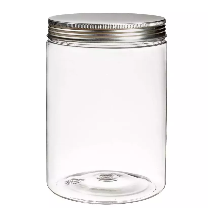 Pot PET avec couvercle alu à visser 1L d100xh145mm (par 36)